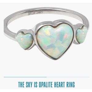 NWT Official Taylor Swift The Sky Is Opalite Showgirl Heart Ring Size 6 & 7